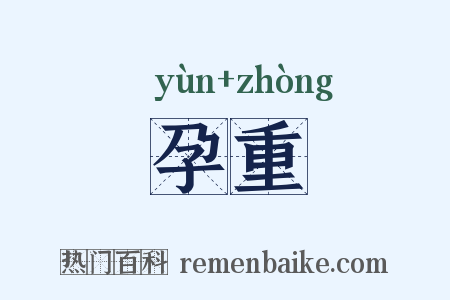 孕重是什么意思的图片